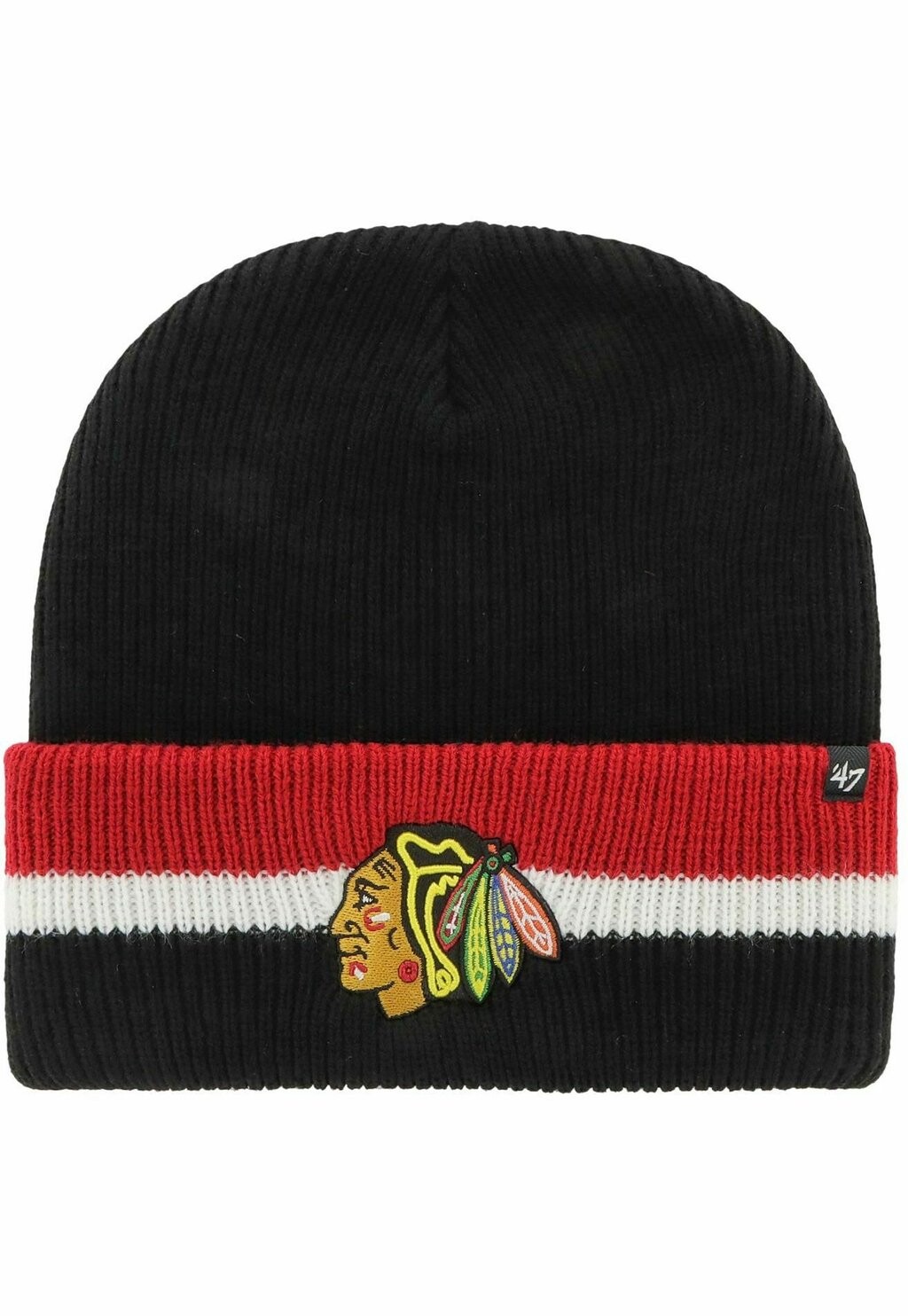 

Шапка SPLIT CUFF CHICAGO BLACKHAWKS '47, цвет black