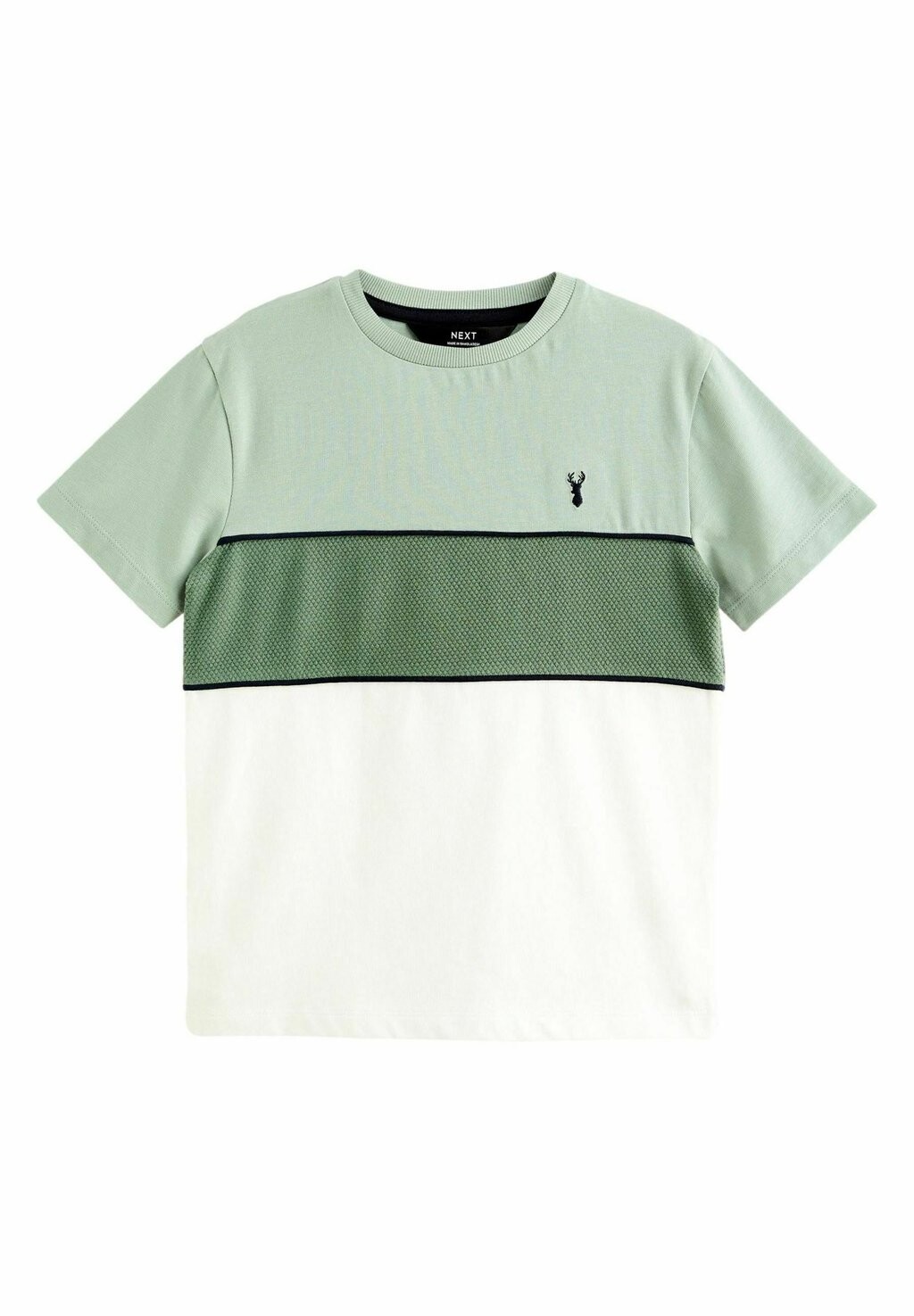 

Футболка с принтом SHORT SLEEVE Next, цвет mineral green textured