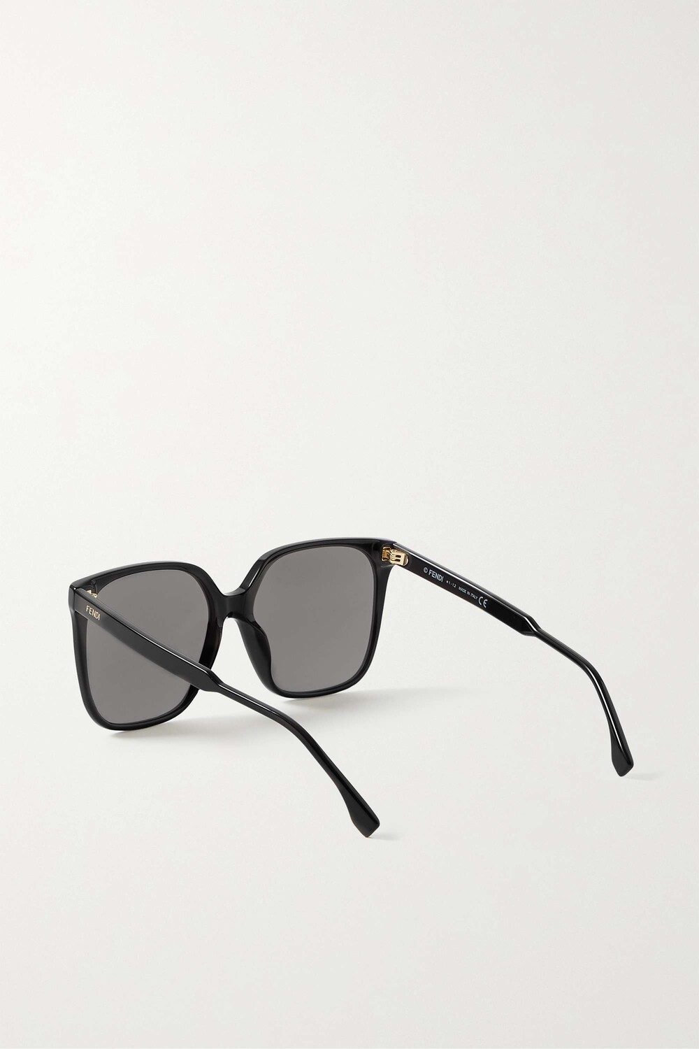 

FENDI EYEWEAR солнцезащитные очки в крупной квадратной оправе из ацетата, черный