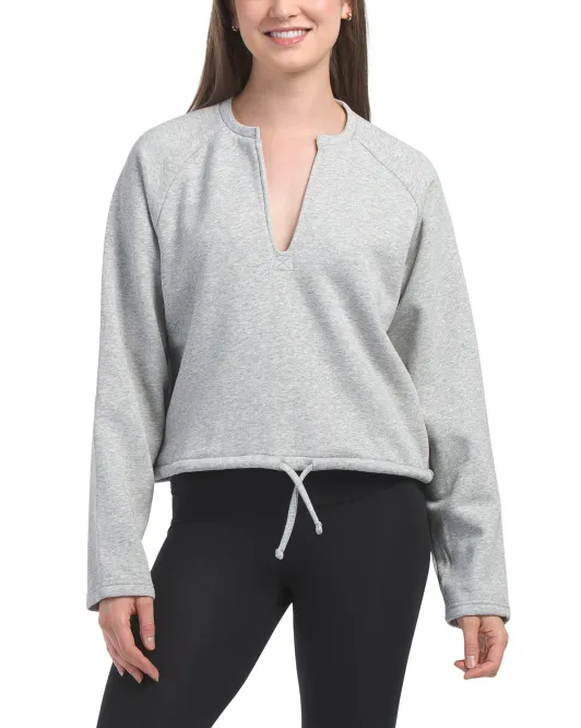 

Толстовка с v-образным вырезом и завязками Ivl Collective, цвет Heather Grey