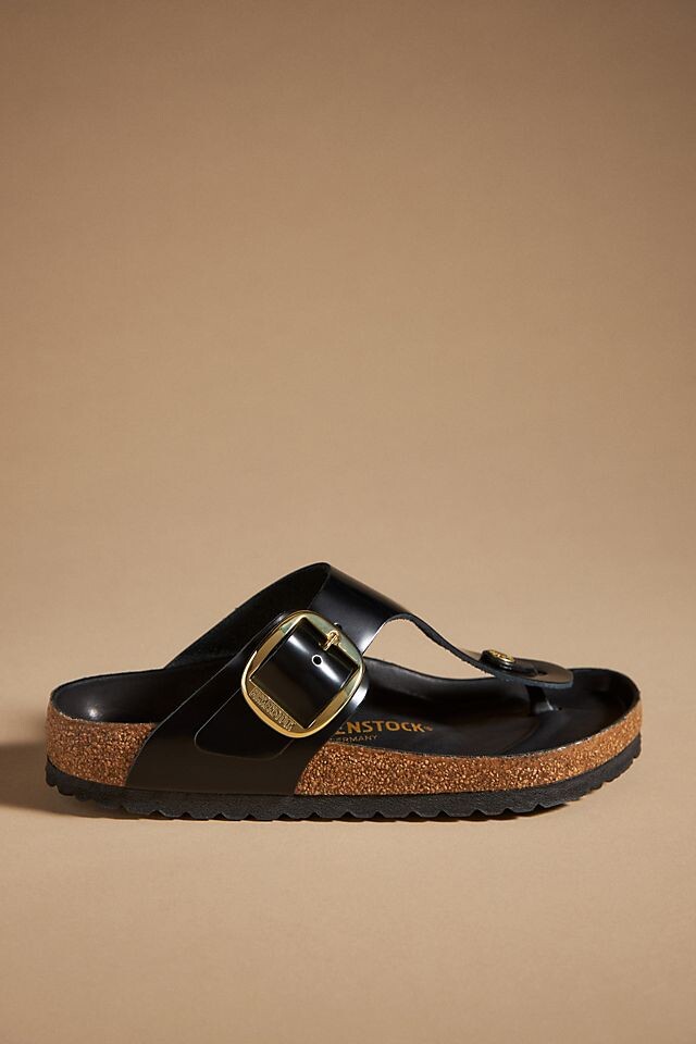 

Сандали Birkenstock Gizeh с большой пряжкой, черный