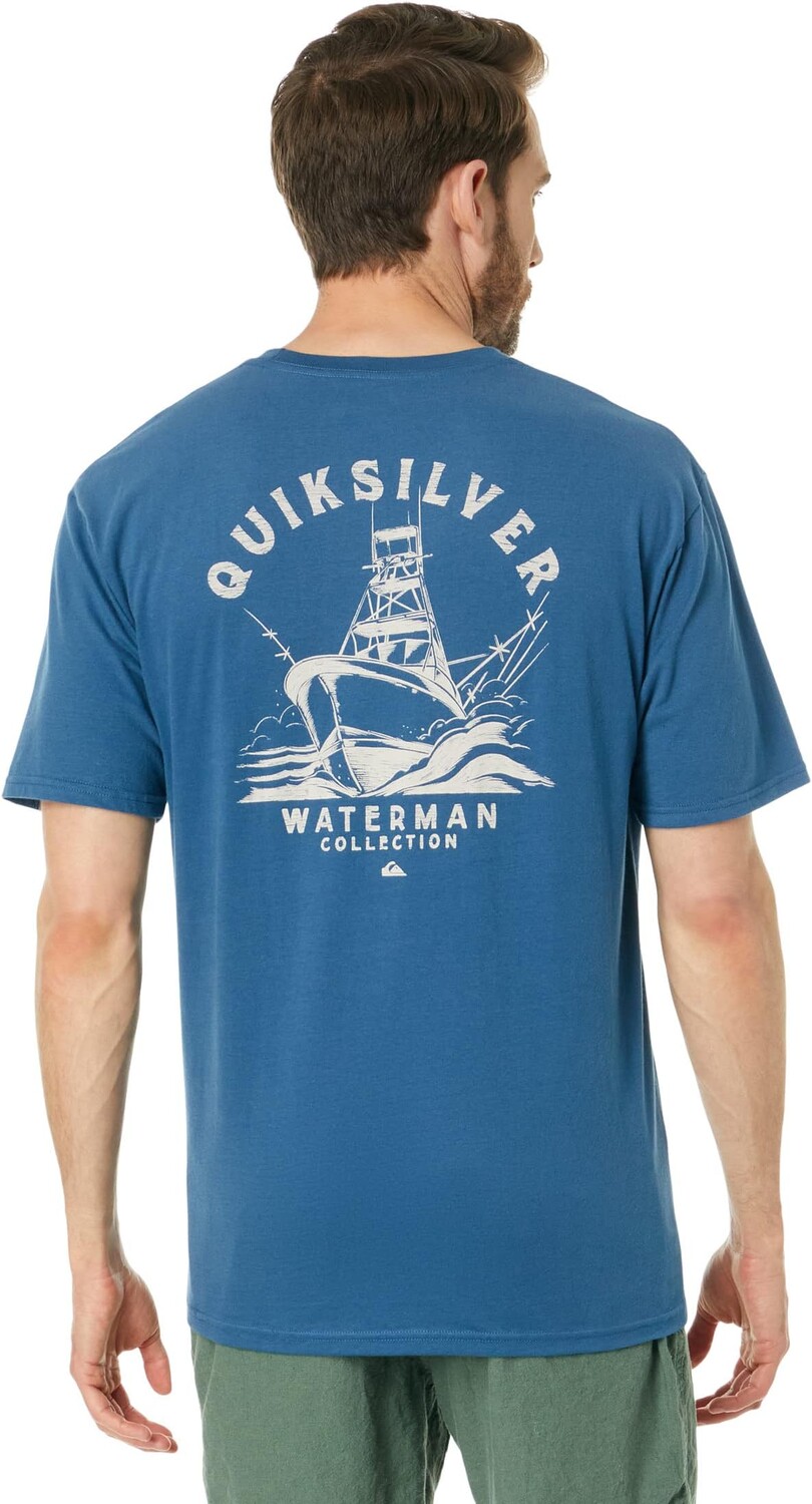 

Футболка с короткими рукавами Heading Out Quiksilver, цвет Ensign Blue