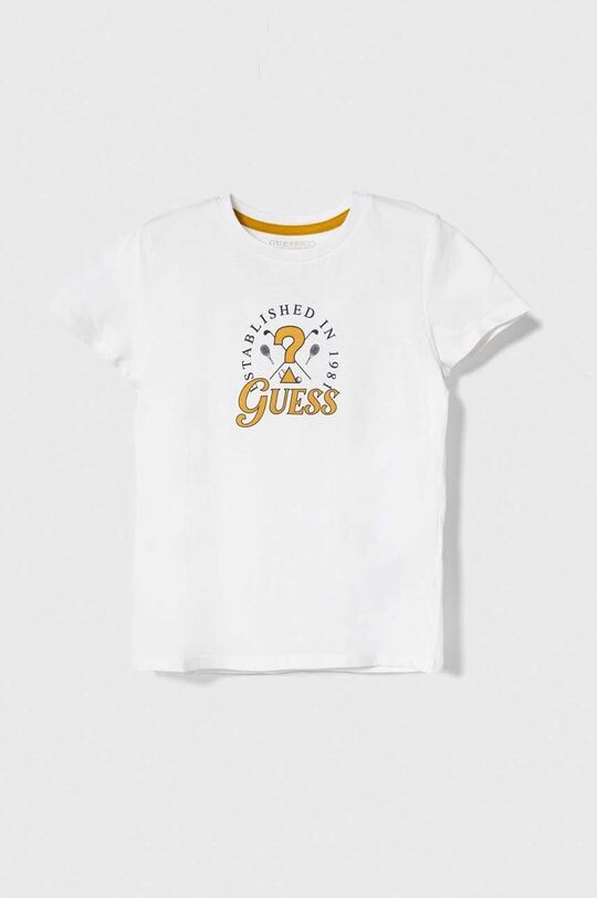 

Guess Детская хлопковая футболка, белый