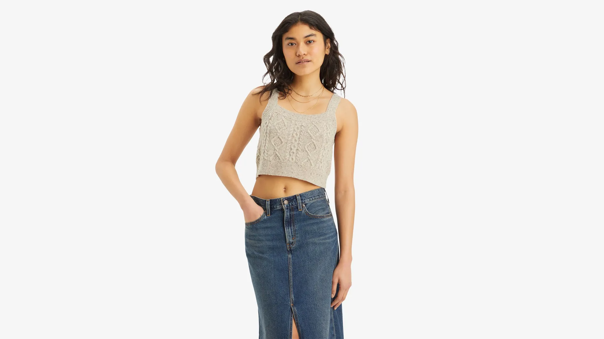 

Топ на бретелях «примроуз» Levi's, коричневый