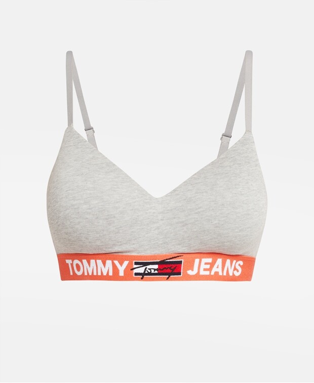 

Бюстгальтер с формованной чашкой Tommy Jeans, серый