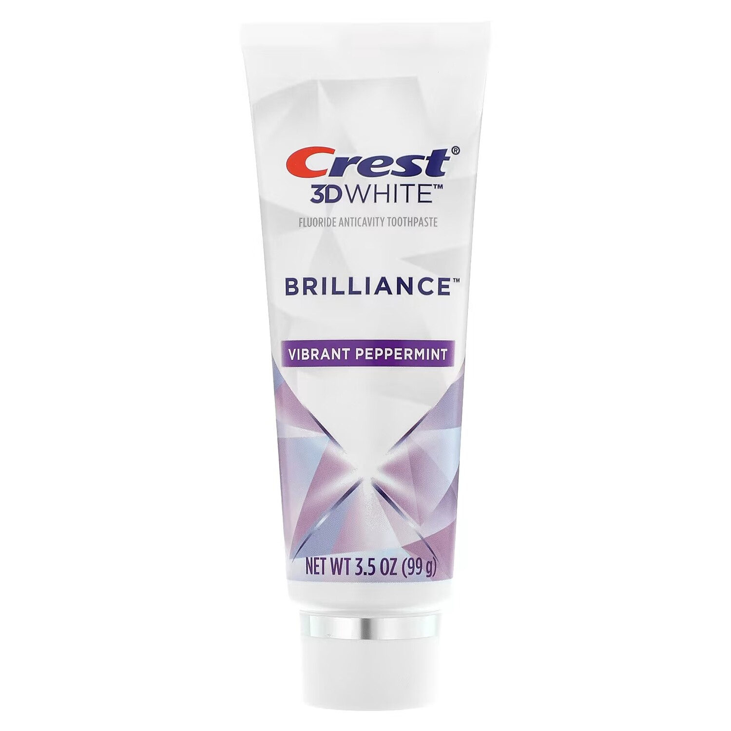 

Зубная паста Crest 3D White Brilliance фторсодержащая против кариеса яркая перечная мята, 3 шт по 99 г