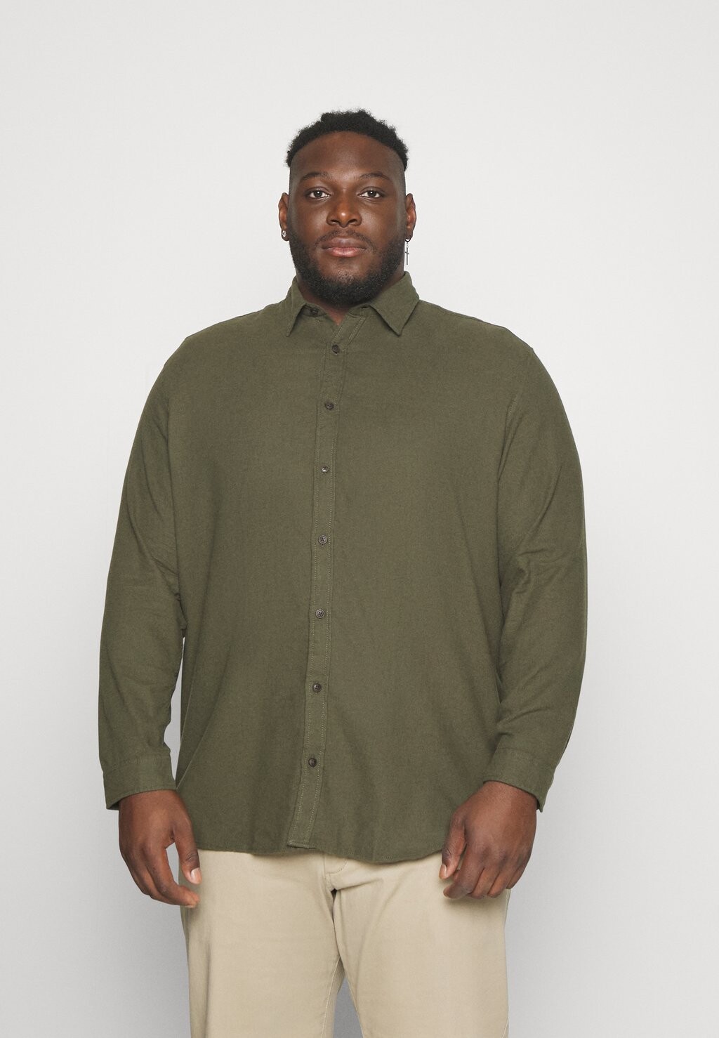 

Рубашка JJPLAIN FALL SOLID Jack & Jones, темно-зеленый