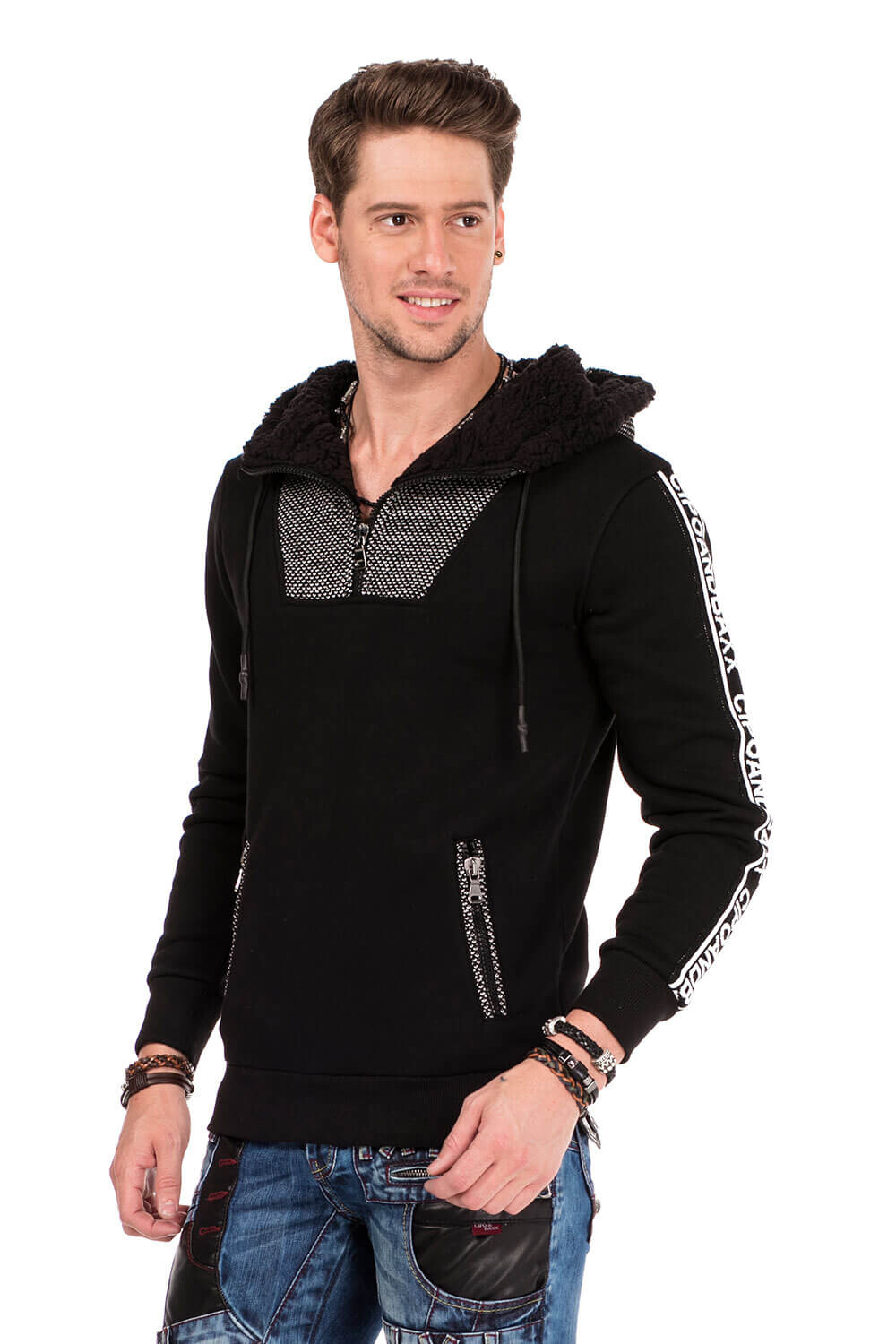 

Толстовка Cipo & Baxx Kapuzenpullover, черный