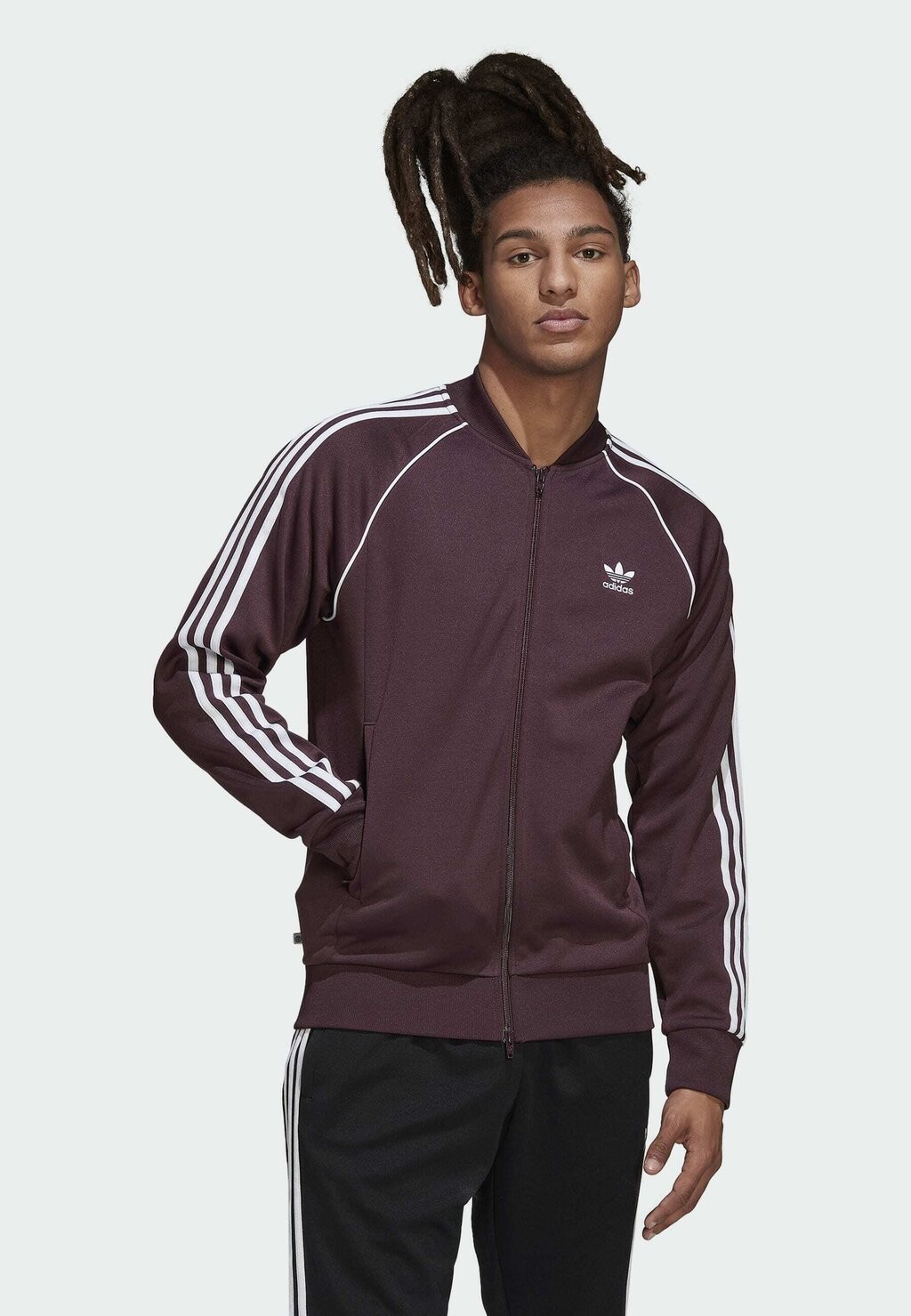 

Толстовка на молнии adidas Originals, красный