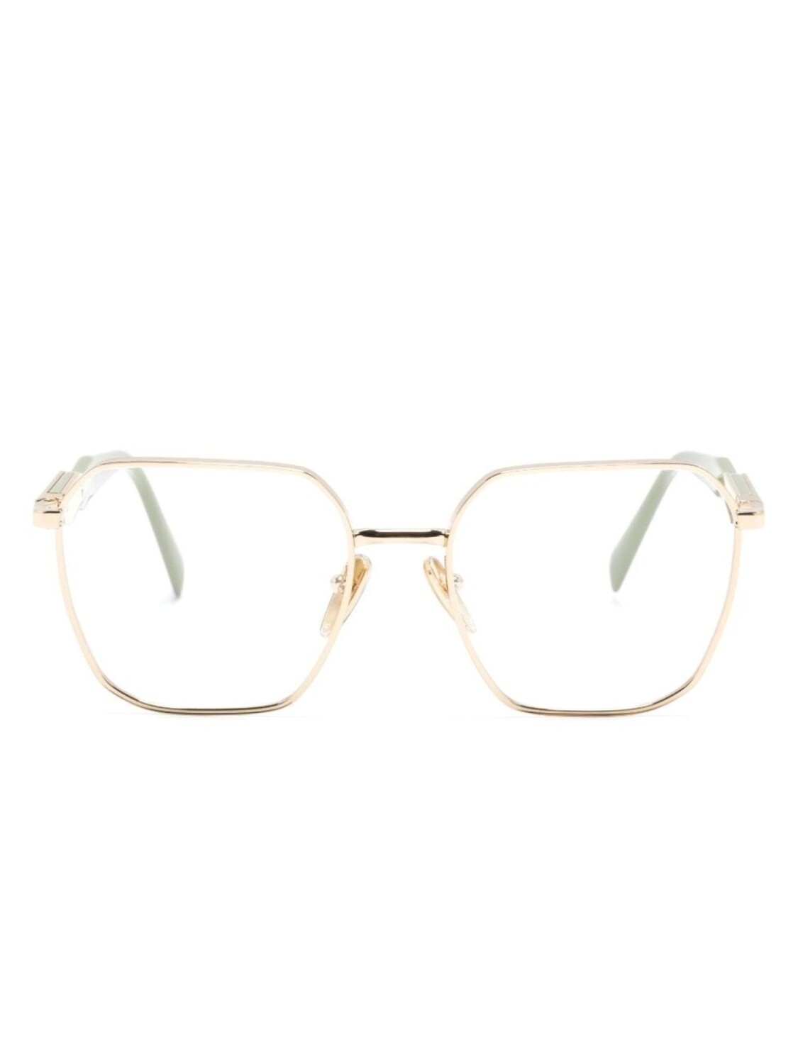 

Prada Eyewear очки в массивной оправе, золотой