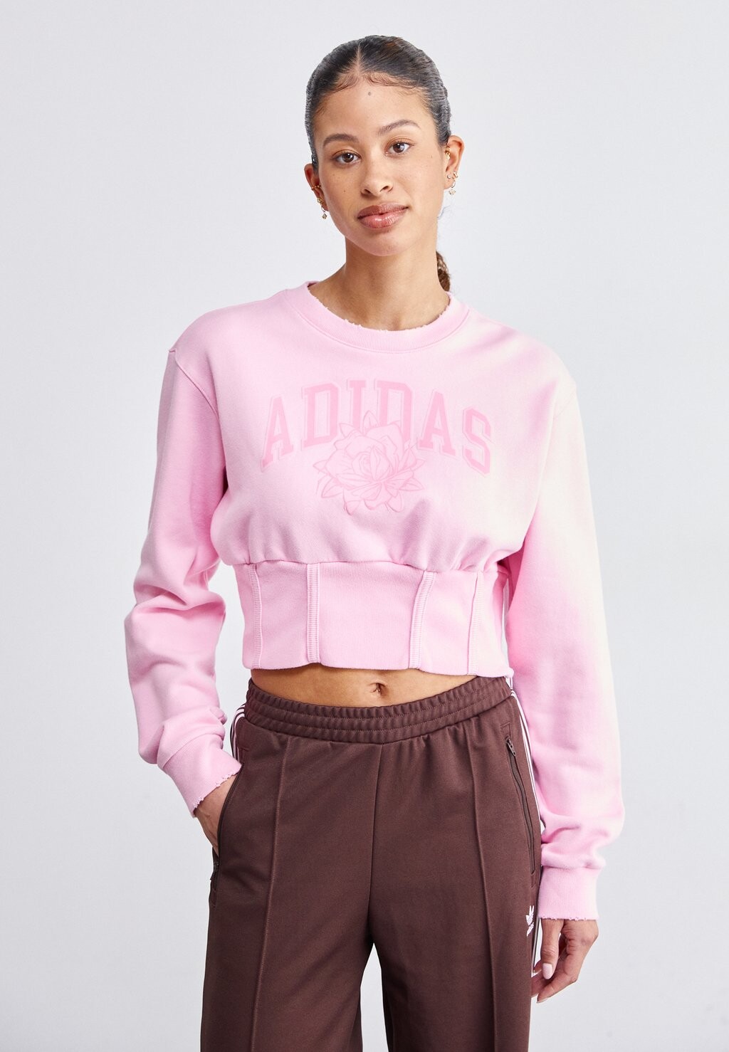 

Толстовка Crew adidas Originals, цвет true pink