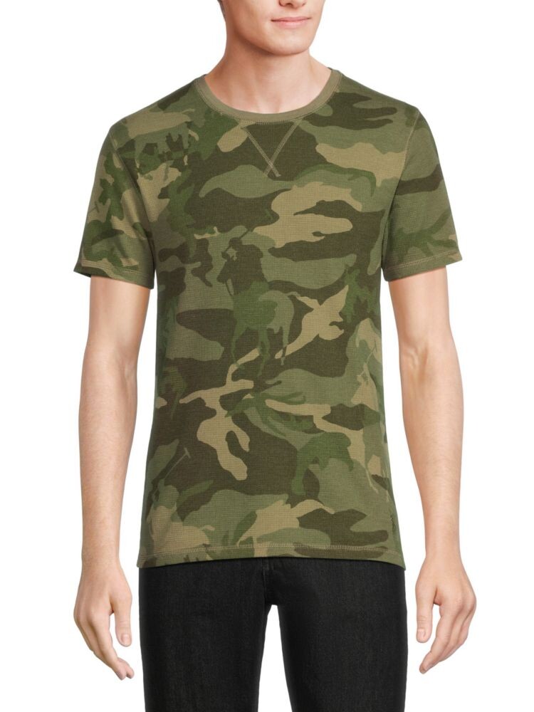 

Футболка с круглым вырезом камуфляжной вязки Polo Ralph Lauren, цвет Olive