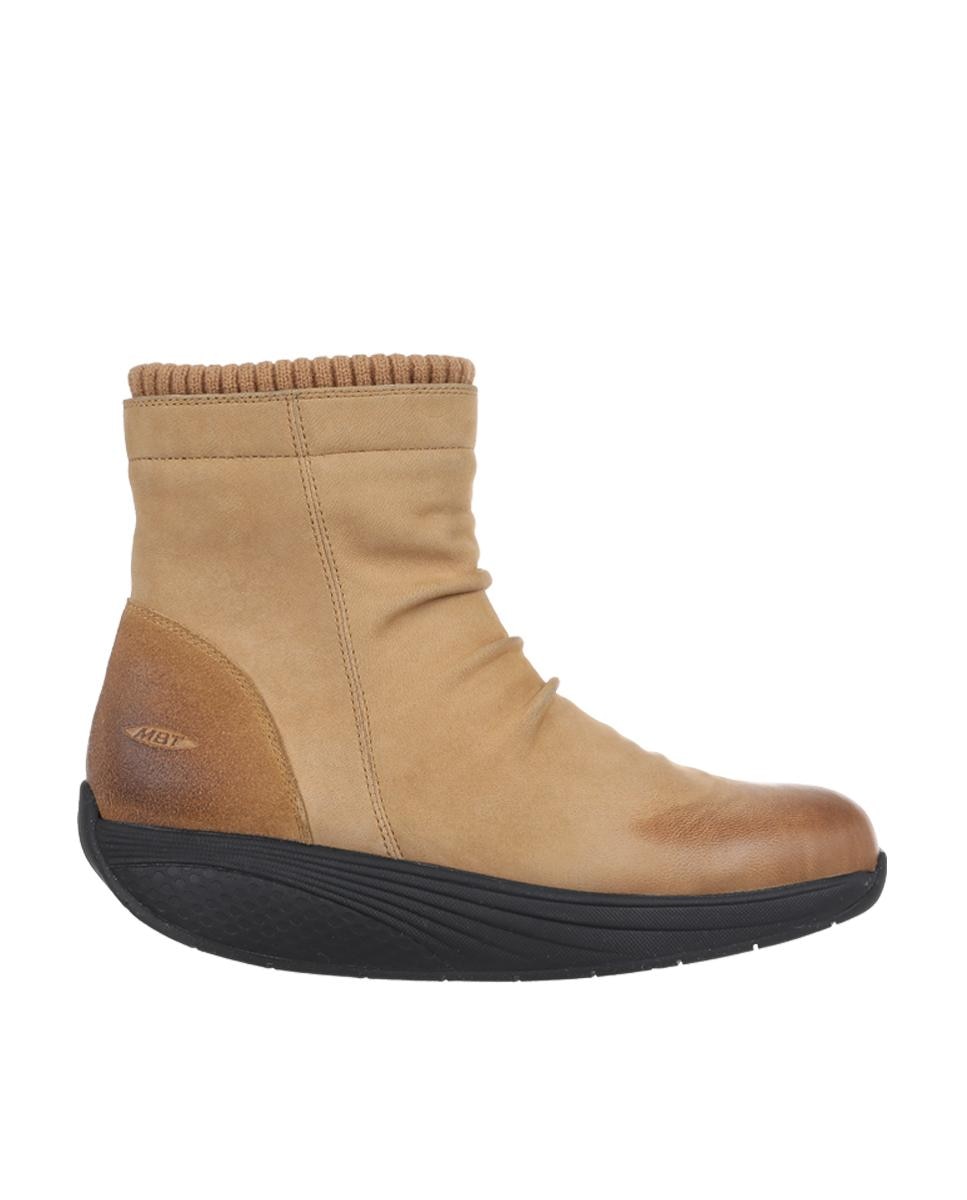 цена Женские ботинки светло-бежевого цвета на молнии Mbt, коричневый
