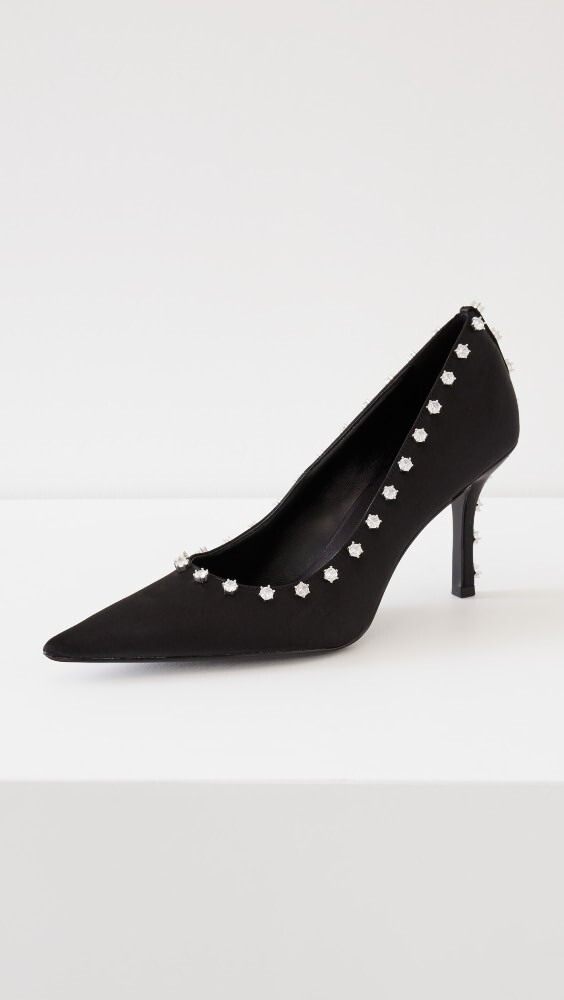 

Туфли Alexander Wang Delphine 85 Crystal Stud, черный