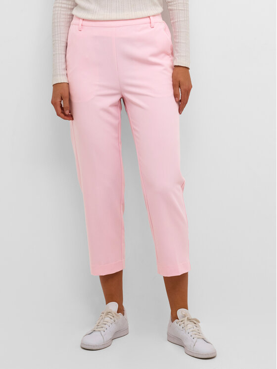 Тканевые брюки свободного кроя Kaffe, розовый тканевые шорты свободного кроя kaffe бежевый