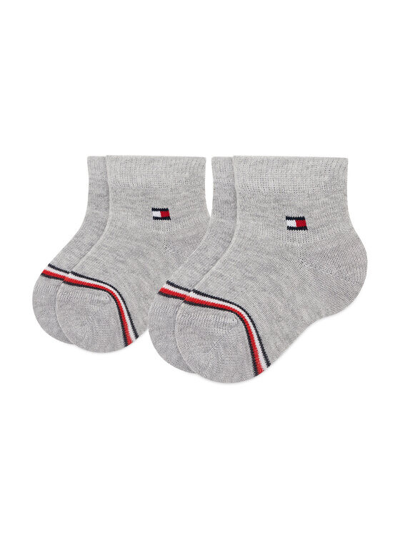 

Комплект из 2-х высоких детских носков Tommy Hilfiger, серый