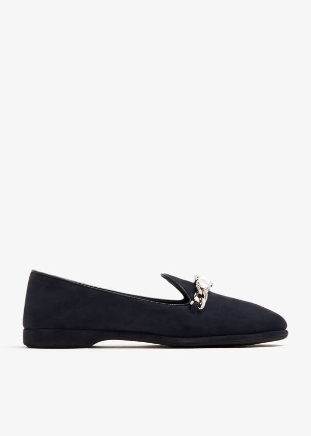 

Лоферы Miu Miu Suede, синий