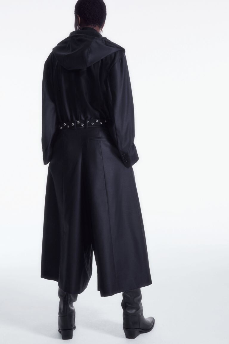 

Элегантная шерстяная юбка H&M, синий