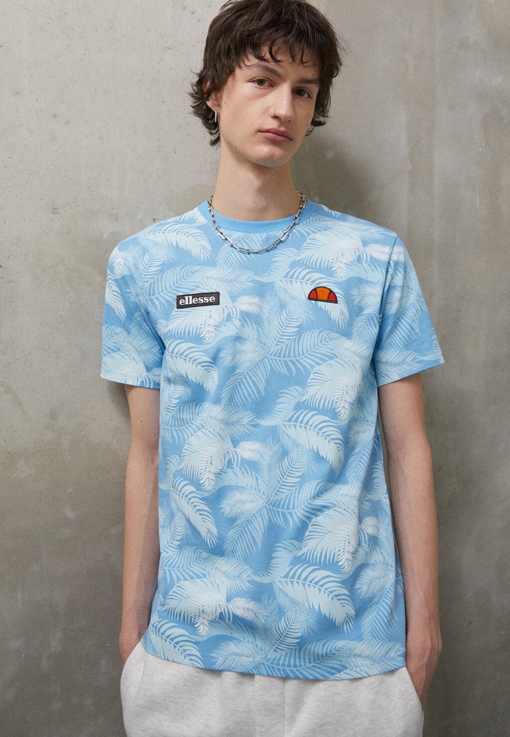 

Футболка с принтом Ellesse, светло-синий