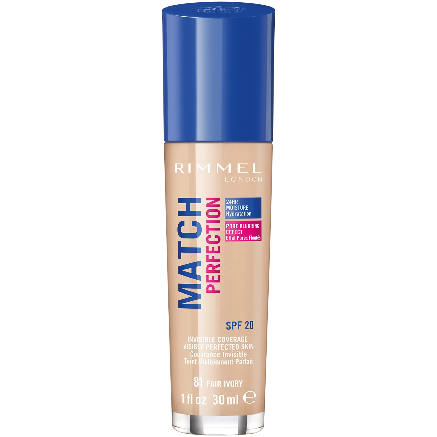 

Увлажняющая основа для лица fair ivory 81 Rimmel Match Perfection, 30 мл