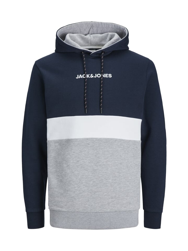 

Худи Jack & Jones Reid Blocking, темно-синий