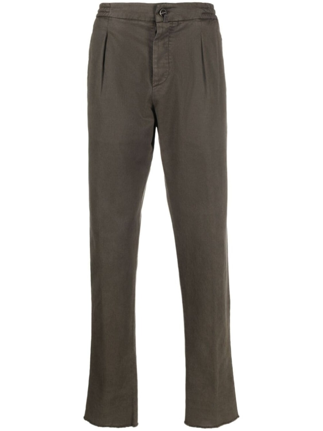

Kiton брюки чинос с эластичным поясом, серый