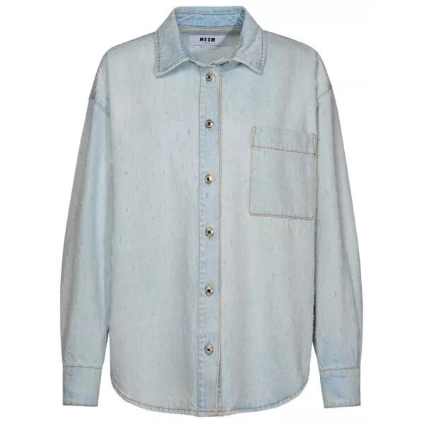 

Джинсы light denim shirt Msgm, синий