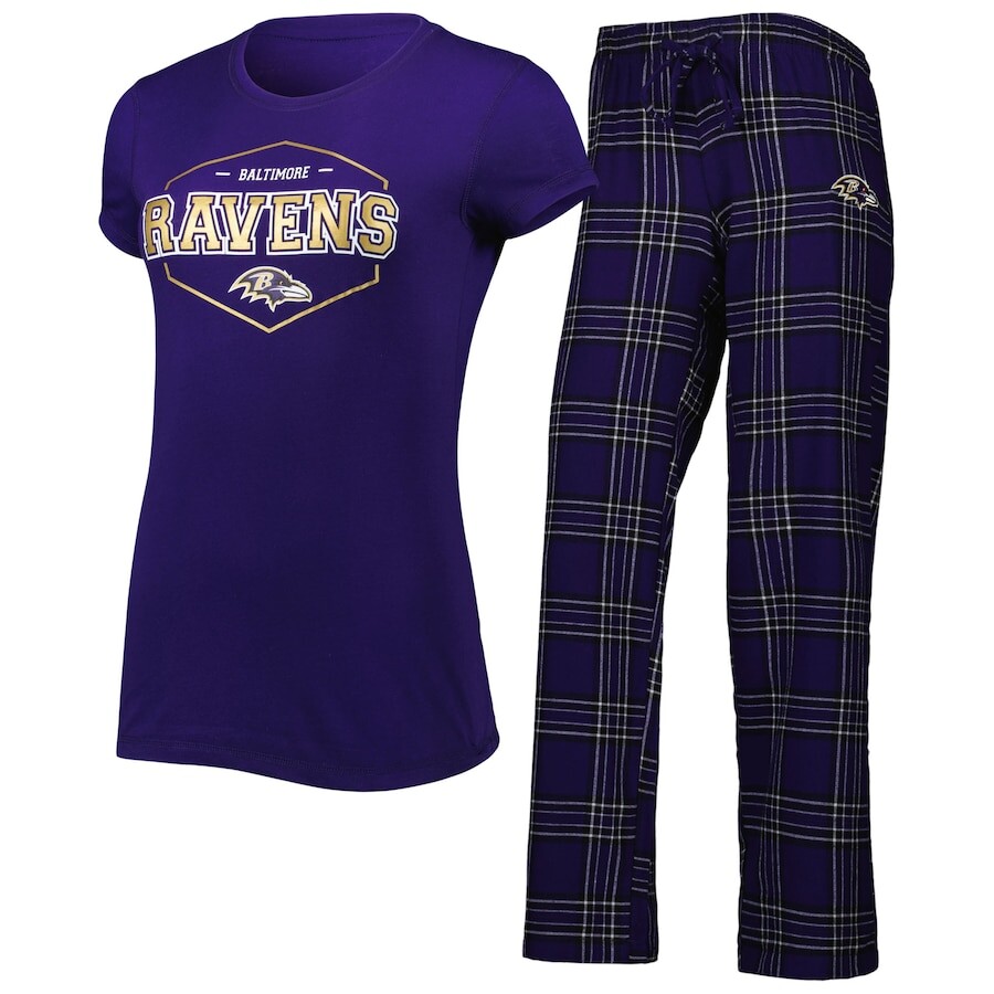 

Пижамный комплект Concepts Sport Baltimore Ravens, фиолетовый
