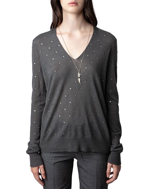 

Эля Диамант&;eacute; Кашемировый свитер Zadig & Voltaire, цвет Gray