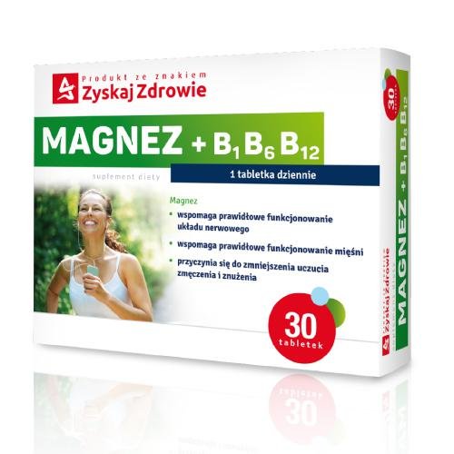Gain Health, Магний + B1 B6 B12, 30 таблеток Inna marka магний b6 30 таблеток