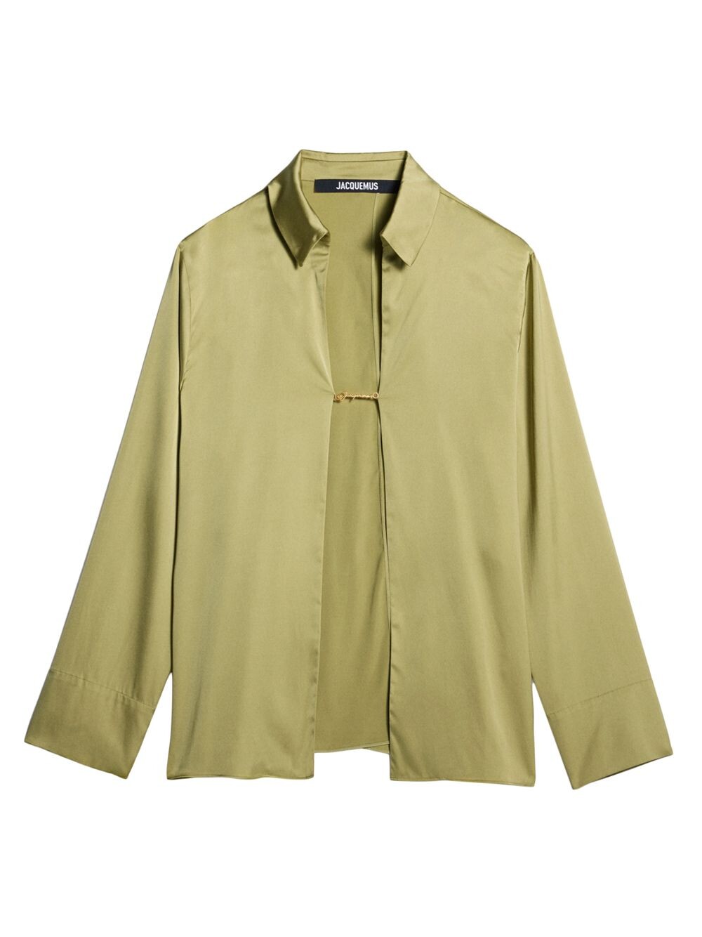 

Открытая рубашка La Notte Jacquemus, хаки