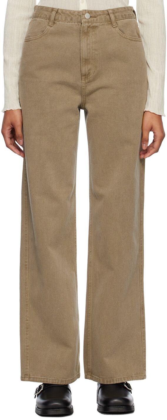 

AMOMENTO Коричневые джинсы Bootcut