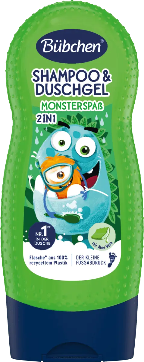 

Детский шампунь и усилитель Гель для душа 2в1 Monster Fun 230 мл Bübchen