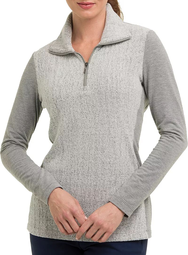 Женский пуловер из букле с длинными рукавами и молнией Ep New York
