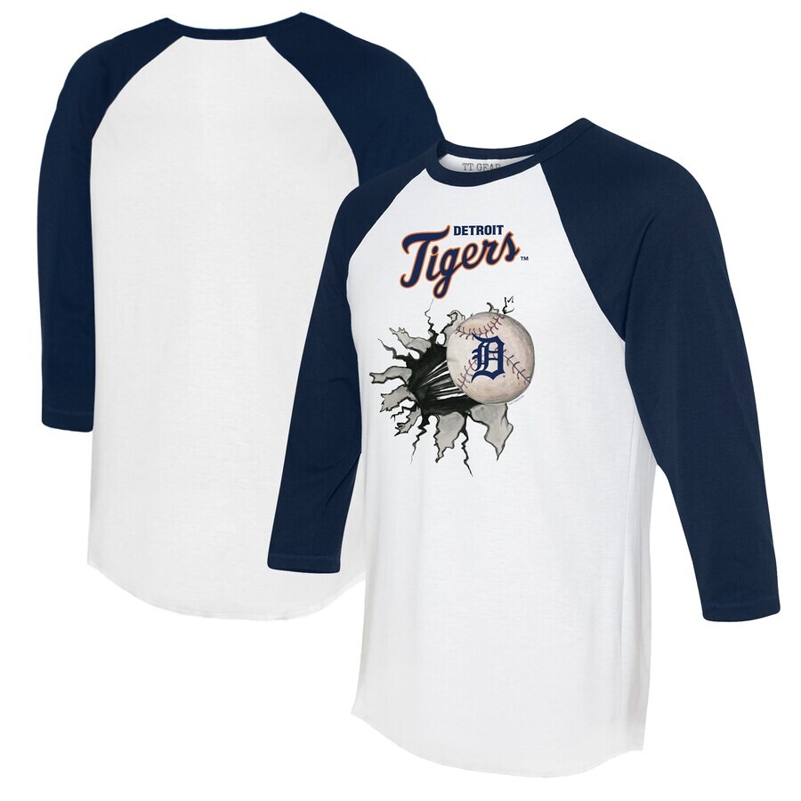 

Футболка с длинным рукавом Tiny Turnip Detroit Tigers, белый