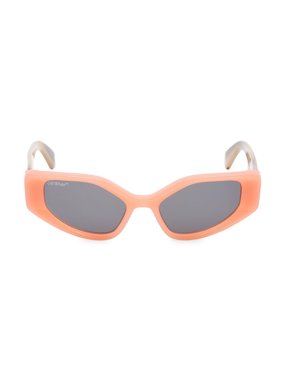 

Солнцезащитные очки "кошачий глаз" Memphis 55MM Off-White, оранжевый