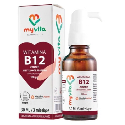 Витамин В12 Форте капли 30мл, Myvita