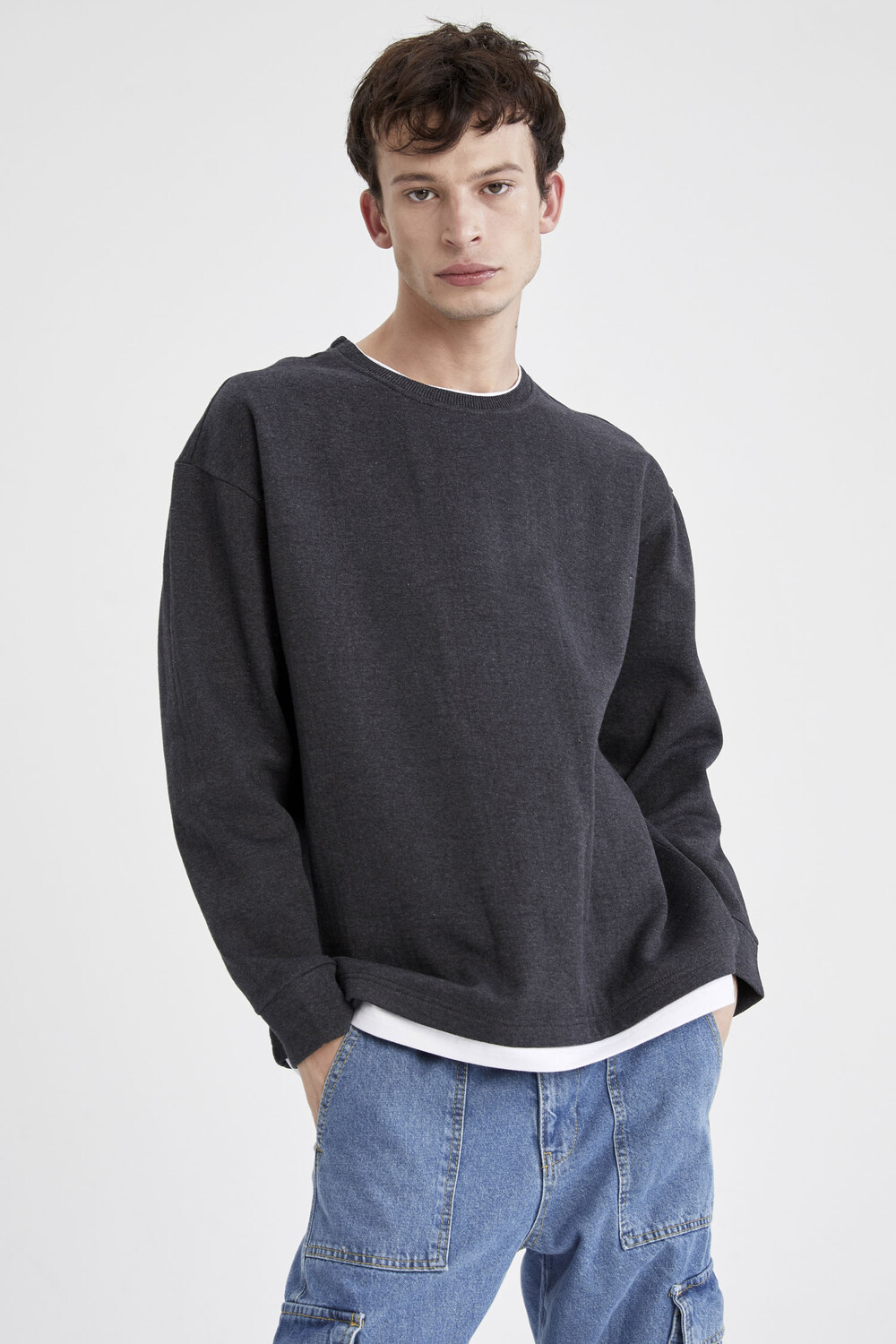 

Толстовка DeFacto OVERSIZE FIT, цвет Grau Melange