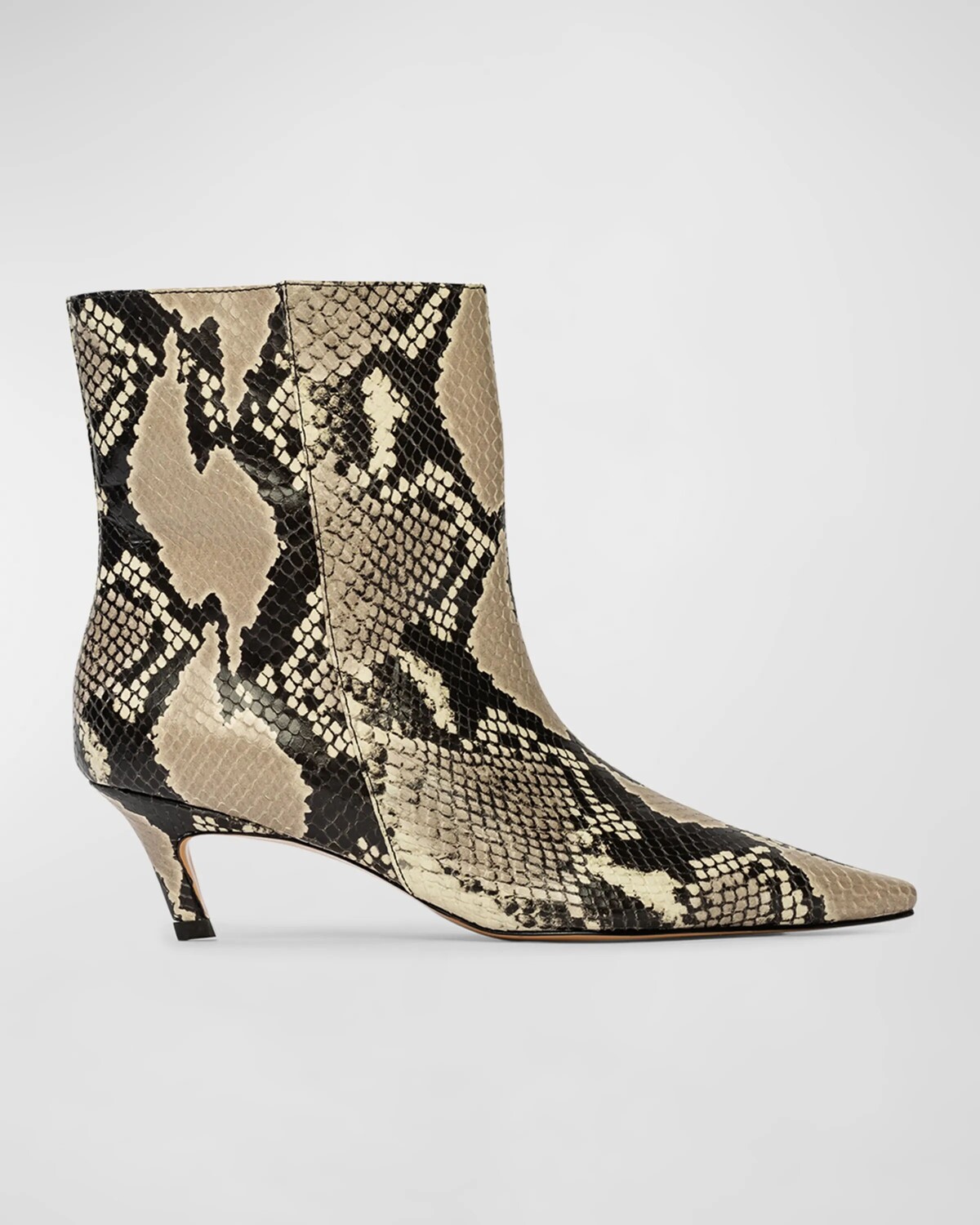 

Ботильоны Avenue со змеиным тиснением Black Suede Studio, цвет Peyote Snake Leather