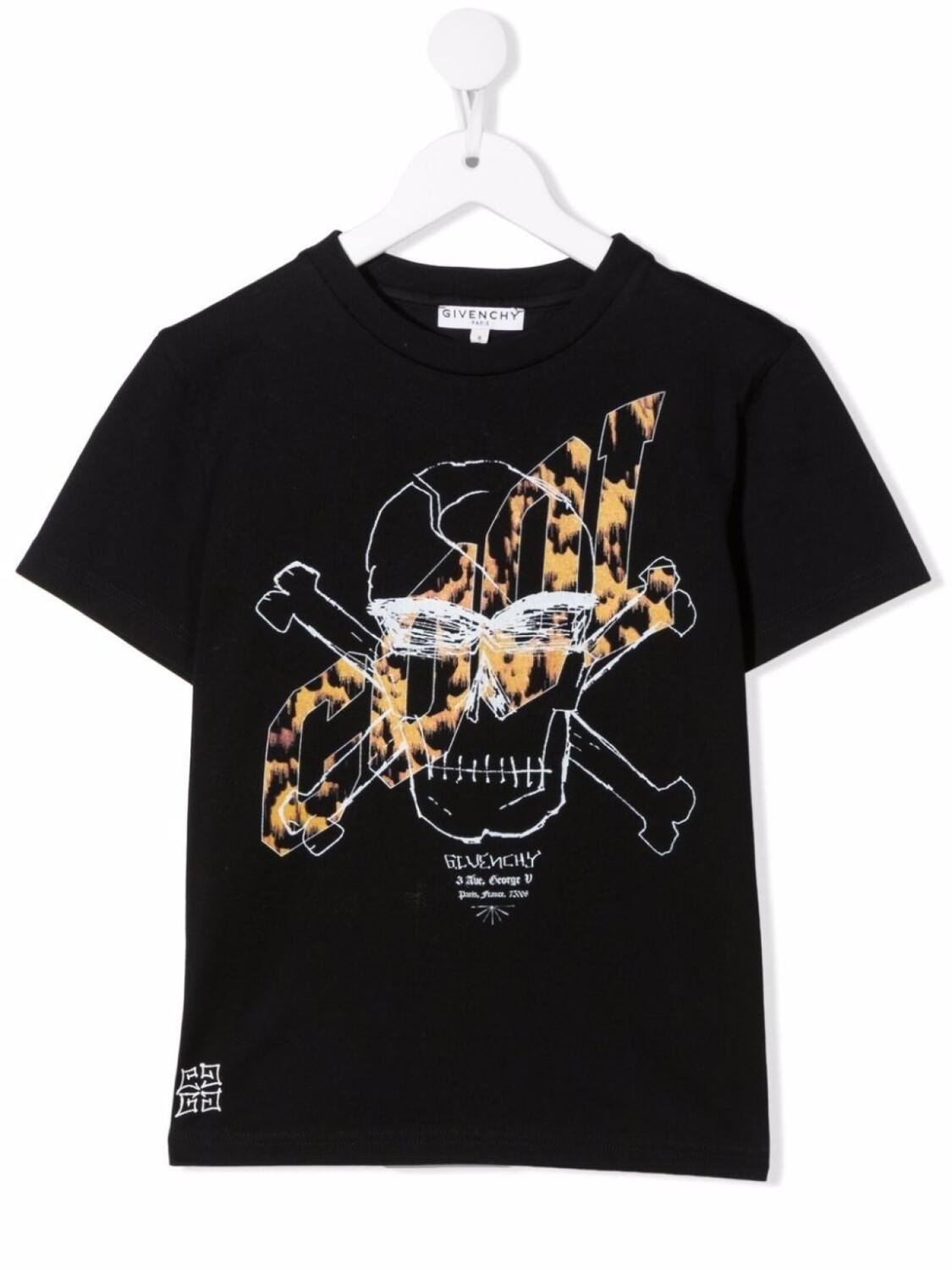 

Футболка с графичным принтом Givenchy Kids, черный