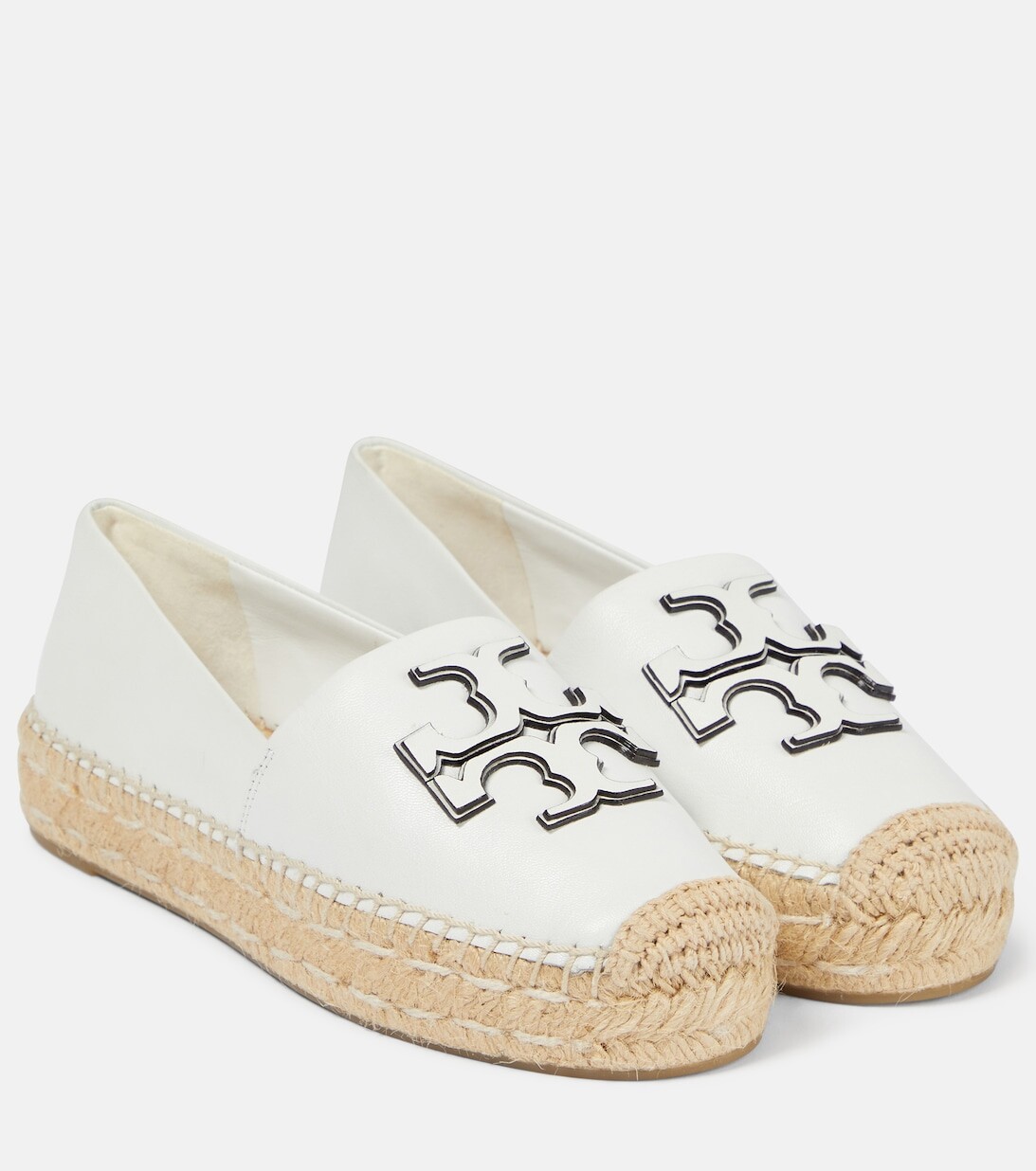 

Кожаные эспадрильи Ines на платформе Tory Burch, белый