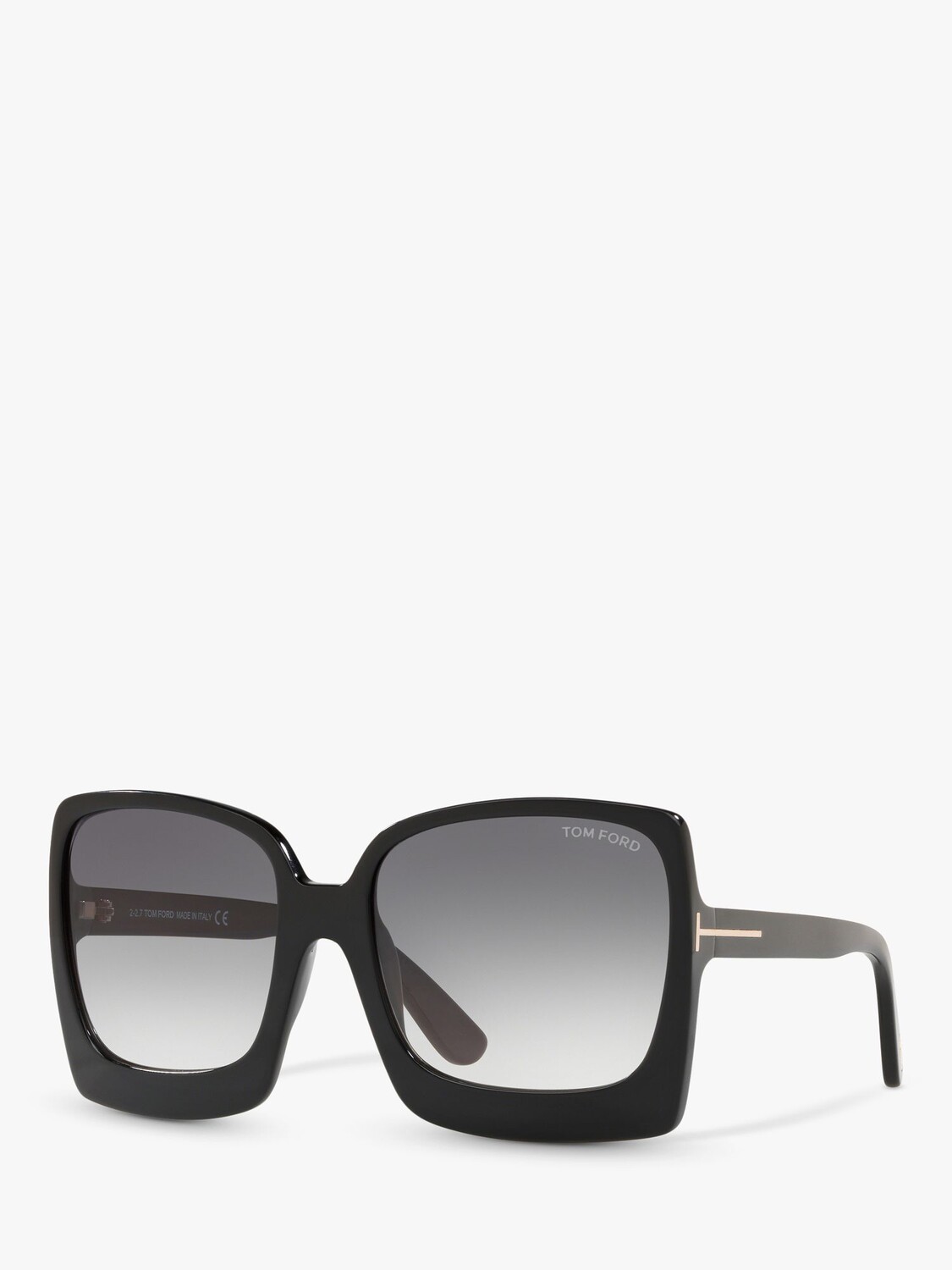 

TOM FORD FT0617 Женские квадратные солнцезащитные очки Katrine-02, черно-серые с градиентом