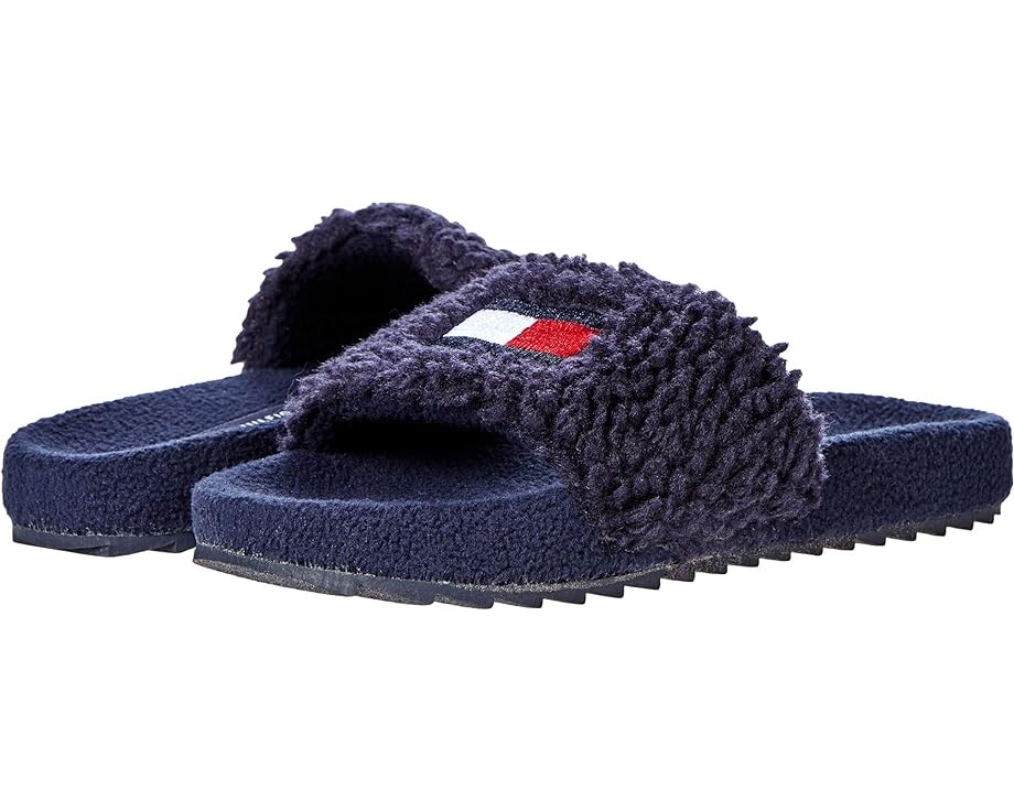 

Сандалии Tommy Hilfiger Quinton Faux Shearling, темно-синий
