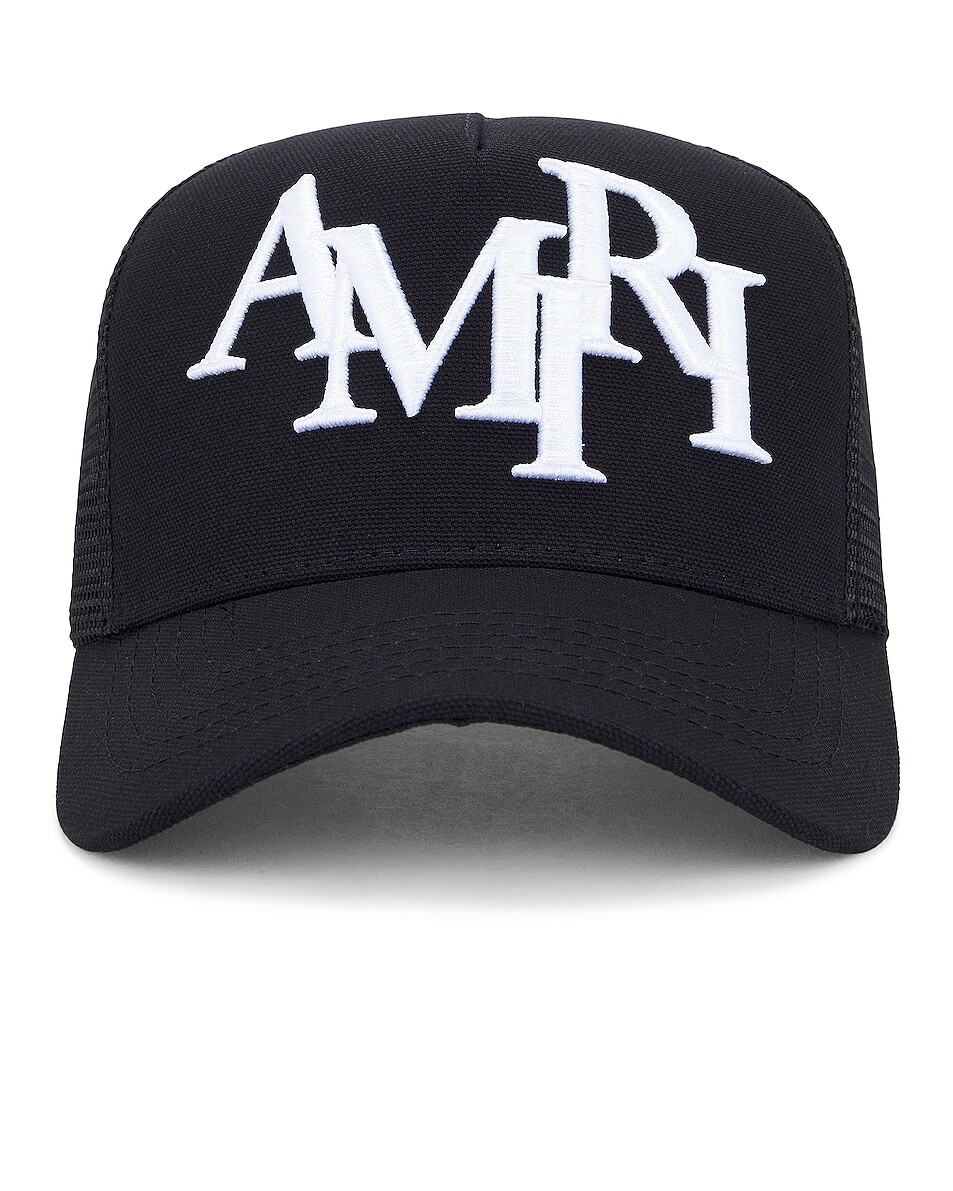 

Шапка Amiri Staggered Logo Trucker, черный