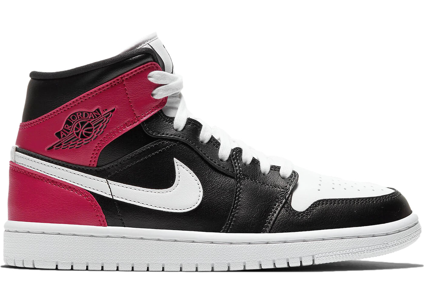 

Кроссовки Jordan 1 Mid Black, красный