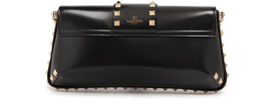 

Маленький клатч Rockstud с цепочкой Valentino Garavani, черный