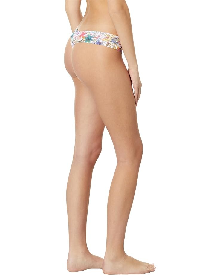 

Стринги Hanky Panky Printed Signature Lace Low Rise Thong, цвет Still Blooming