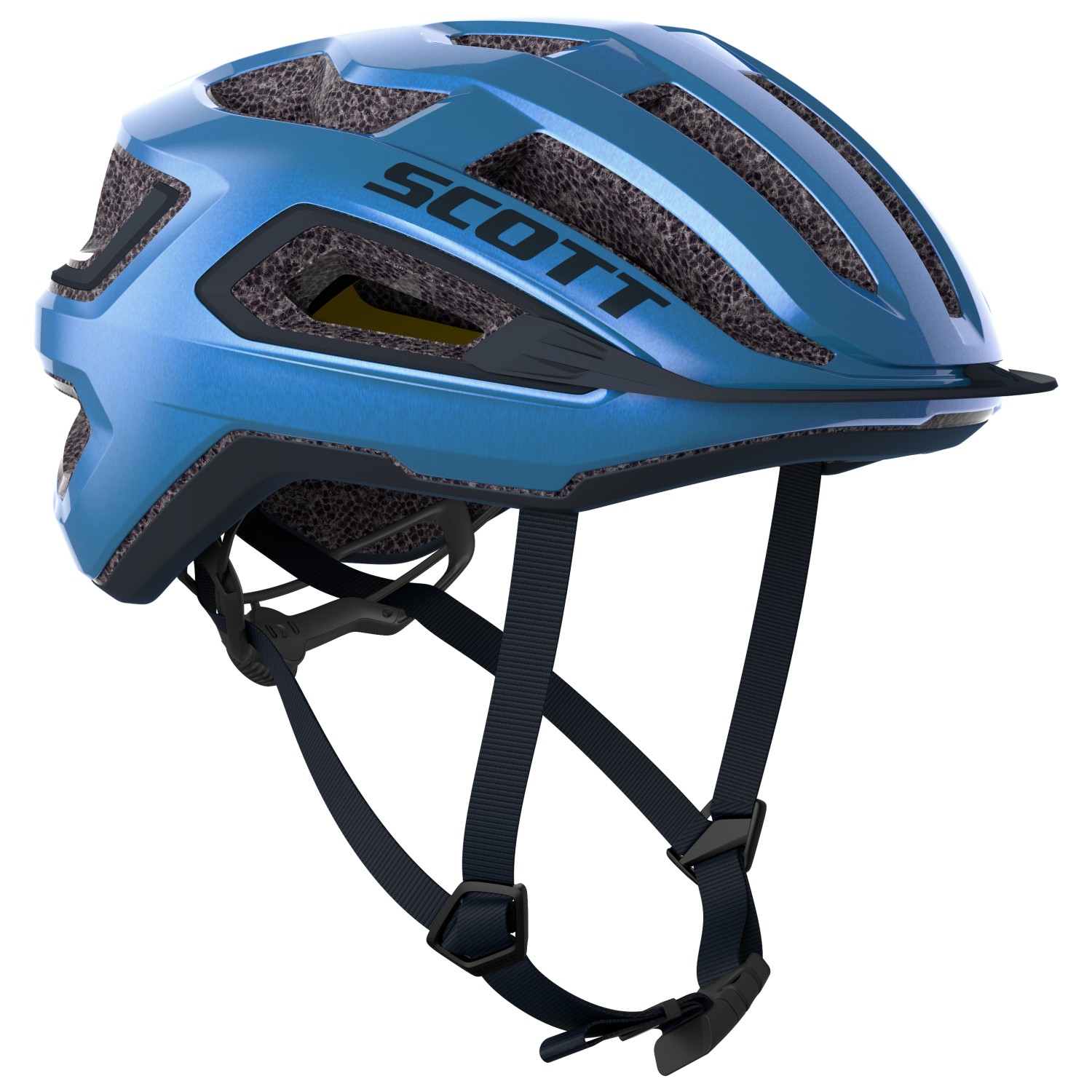 scott шлем scott arx plus 2021 l 59 61 фиолетовый Велосипедный шлем Scott Helmet Arx Plus (CE), цвет Metal Blue