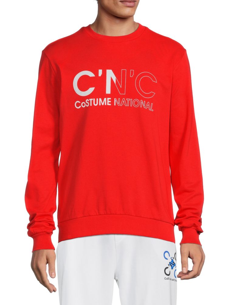 Толстовка с логотипом C'N'C Costume National, красный