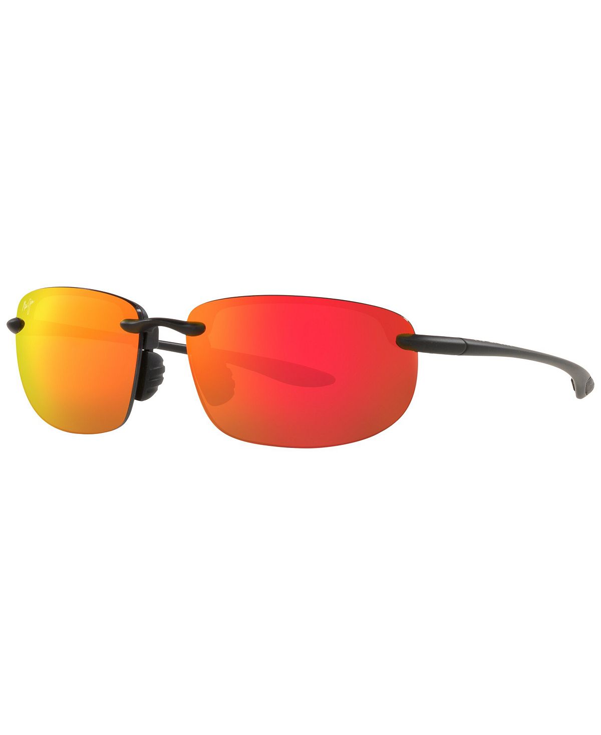 цена Поляризованные солнцезащитные очки унисекс, HOOKIPA ASIAN FIT Maui Jim, черный